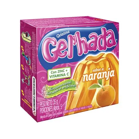 Gelatina Gelhada Naranja